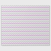 Grijs en Paarse Zigzag Chevron Stripes Cadeaupapier (Vlak)