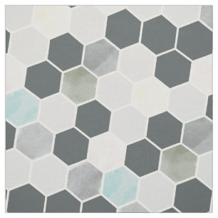 grijs en pastel Honeycomb-patroon Stof