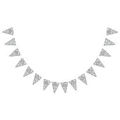 Grijs en pastel Roze Chevron Nautisch Baby shower Vlaggetjes (Alle)