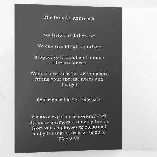 Grijs en Rood Bedrijf Tri Fold Brochure Drieluik Kaart (Binnenzijde eerst)