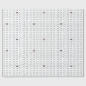 Grijs en Rood XOXO Cadeaupapier (Vlak)