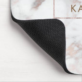 Grijs en Roos-goud Faux Marble Muismat (Hoek)