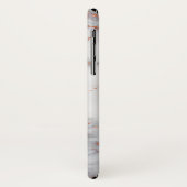 Grijs en roos goud marmeren steen effect Case-Mate iPhone case (Achterkant/links)