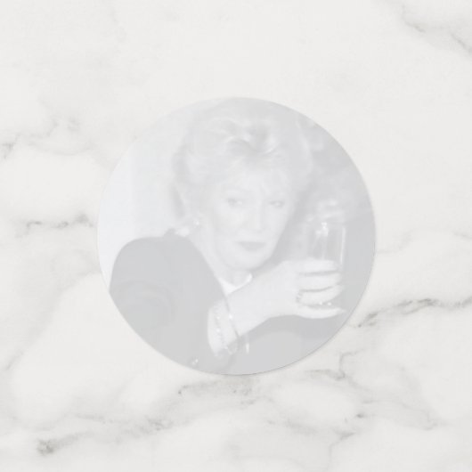 Grijs en roze 40e VIERROH! 4 foto's verjaardag Confetti (Kleine voorkant)