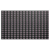 Grijs en Roze Bloem Stof (Yard (91,4 cm))