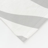 Grijs en Roze Dierenprint Custom Monogram Fleece Deken (Hoek)