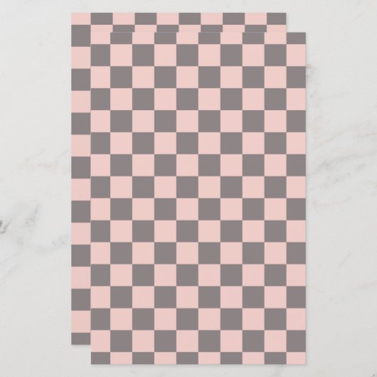 Grijs en roze karton (Voorkant / Achterkant)