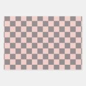 Grijs en roze karton inpakpapier vel (Voorkant)