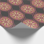 Grijs en roze ompakpapier cadeaupapier (Hoek)
