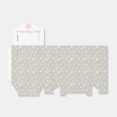 Grijs en Roze Sneeuwvlok Favor Boxes Bedankdoosjes (Uitgevouwen)