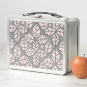 Grijs en roze tegel Print Lunch Box (In situ)
