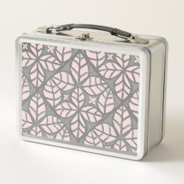 Grijs en roze tegel Print Lunch Box