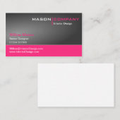 Grijs en Roze Visitekaartje (Voorkant / Achterkant)