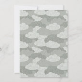 Grijs en Teal Eenhoorn Persoonlijk Kaart (Achterkant)