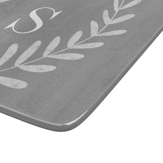 Grijs en Wit - Aangepast snijvlak Snijplank (Hoek)