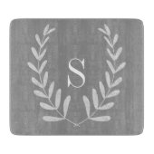 Grijs en Wit - Aangepast snijvlak Snijplank (Voorkant)