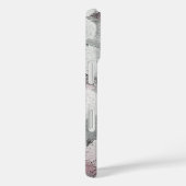 grijs en wit abstract cirkelpatroon Case-Mate iPhone case (Achterkant / Rechts)