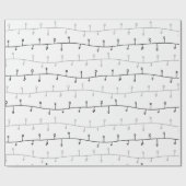 Grijs en wit Abstract feestdag verlicht kerstmis Cadeaupapier (Vlak)