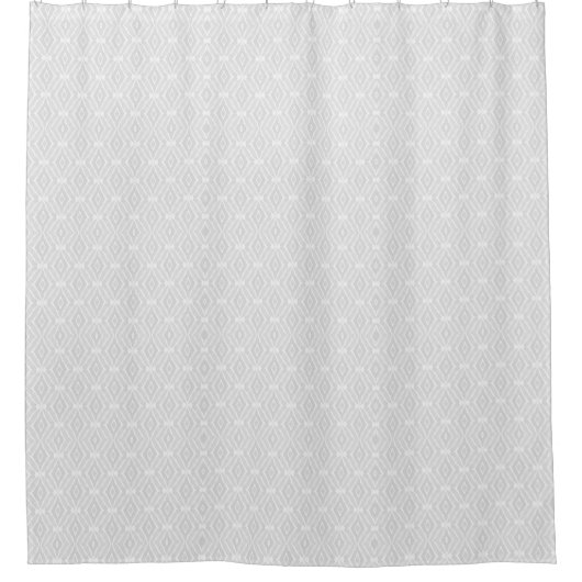 Grijs en Wit Abstract Shower Curtain Douchegordijn (Voorkant)