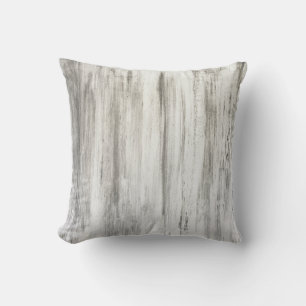Grijs en wit Abstract Stripe Sierkussen