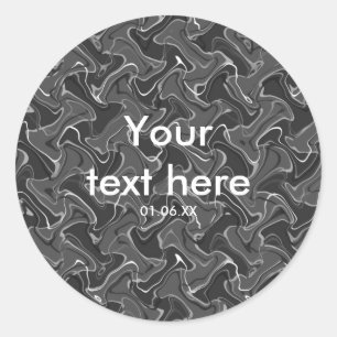 Grijs en wit Abstracte rokerbakkers Stickers