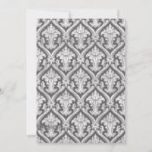 Grijs en wit Afstuderen Fotoaankondiging Aankondiging (Achterkant)