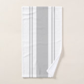 Grijs en wit bad handdoek (Handdoek)
