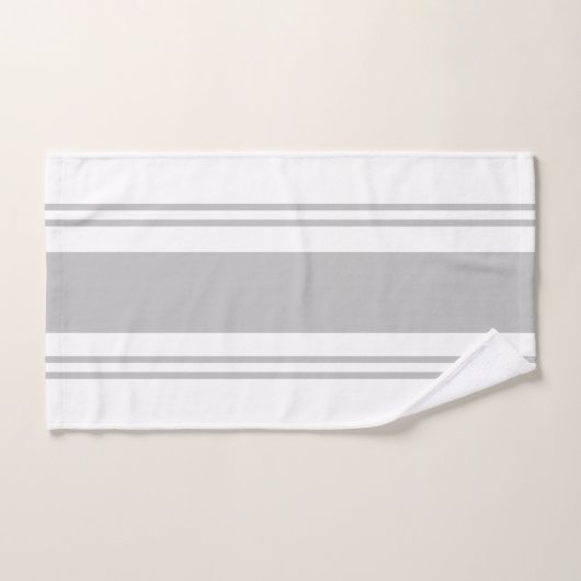 Grijs en wit bad handdoek (Handdoek)