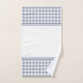 Grijs en wit buffelplaid bad handdoek (Handdoek)