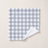 Grijs en wit buffelplaid bad handdoek (Wasdoekje)