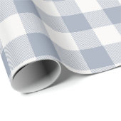 Grijs en wit buffelplaid cadeaupapier (Rol Hoek)