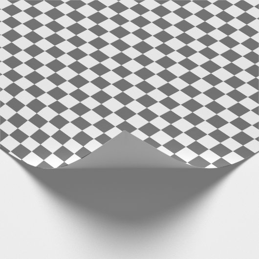 Grijs en wit cadeaupapier (Hoek)