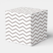 Grijs en wit Chevron Bedankdoosjes (Achterkant)