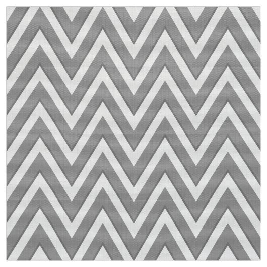 Grijs en wit chevron bekledingsstof stof (Swatch)