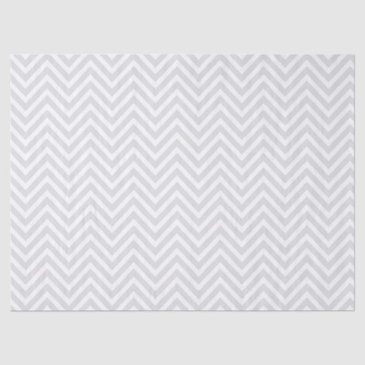 Grijs en wit chevron tissuepapier (Voorkant)