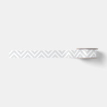 Grijs en wit Chevron Zig Zag lint