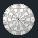 Grijs en wit dartbord<br><div class="desc">Gray and White Dart Board</div>