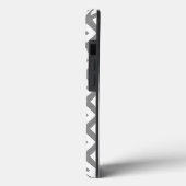 Grijs en wit diamantpatroon Hoesje-Mate iPhone ca Case-Mate iPhone Case (Achterkant / Links)