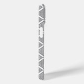 Grijs en wit geometrisch geruit patroon Case-Mate iPhone case (Achterkant / Rechts)
