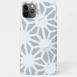 Grijs en wit geometrisch patroon Case-Mate iPhone case
