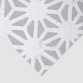 Grijs en wit geometrisch patroon tissuepapier (Detail)