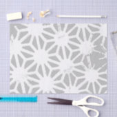 Grijs en wit geometrisch patroon tissuepapier (Craft)
