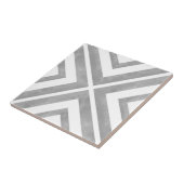Grijs en wit geometrisch tegeltje (Zijkant)