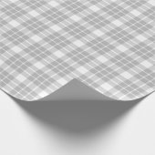 Grijs en wit geplakt omlooppapier cadeaupapier (Hoek)