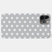 Grijs en wit gepolka gestippeld Case-Mate iPhone H Case (Achterkant (horizontaal))