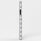 Grijs en wit gepolka gestippeld Case-Mate iPhone H Case (Achterkant/rechts)