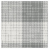 Grijs en wit geruit kruisraster Plaid  Stof (Close Up)