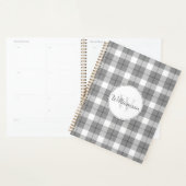 Grijs en wit geruit planner (Display)