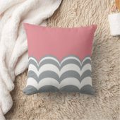 Grijs en Wit Geschikt voor Aangepast proefje Kussen (Deken)