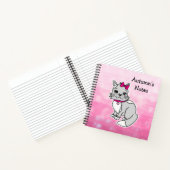 Grijs en wit gespikkeld gepersonaliseerd  notitieboek (Binnen)